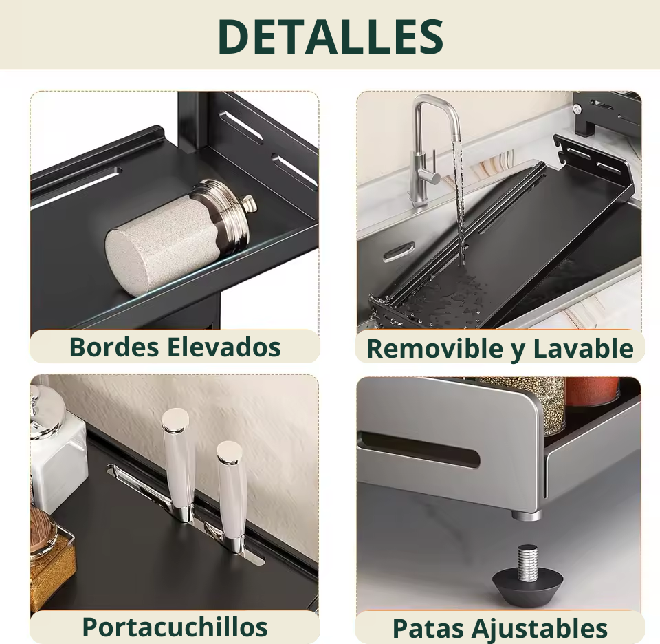 TriSpice Rack | Organizador de Cozinha de 3 Níveis