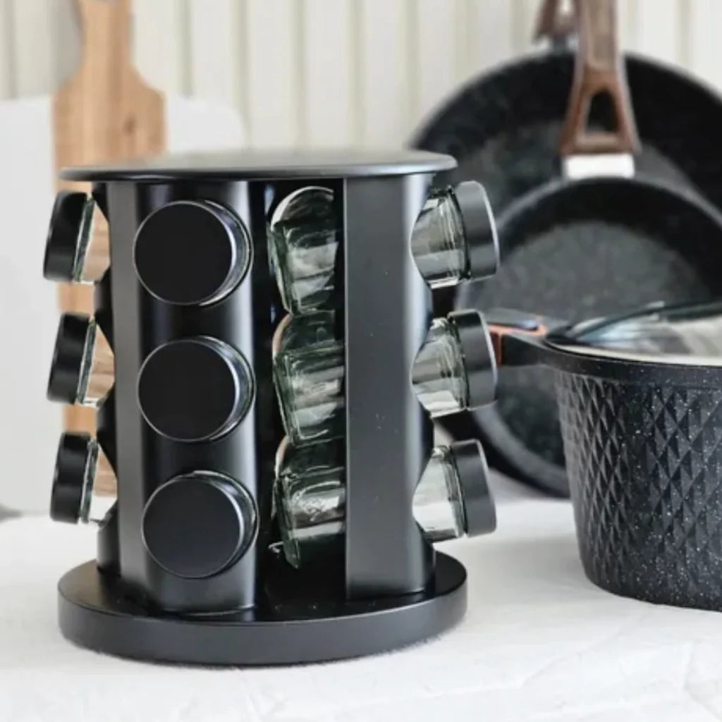 Porta temperos x12 | Giratório