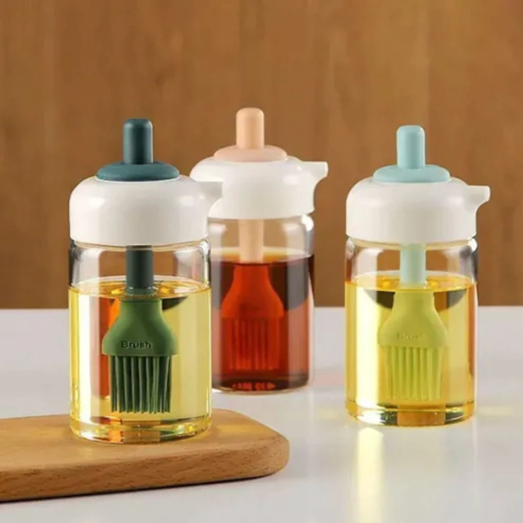 Pote de vidro | Com pincel aplicador